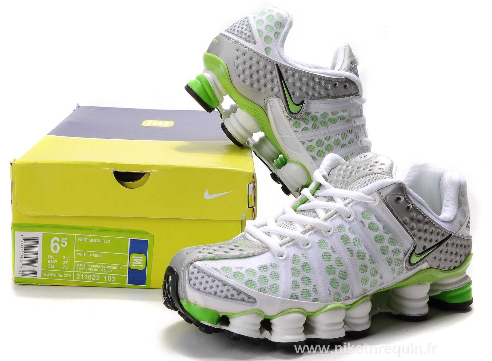 d olive et argente femmes Nike Shox TL3 (3).JPG